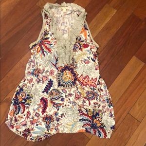 ANTHROPOLOGIE FLOWY SHIRT SIZE M